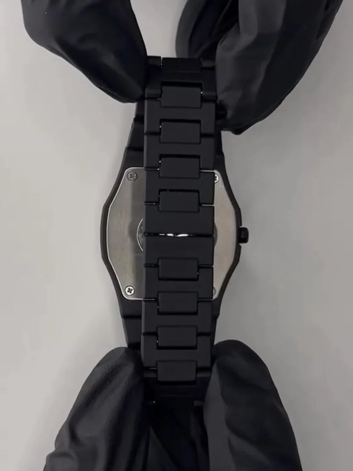 Arabic Black Aura Watch â€“ Sleek Elegance Meets Spiritual Precision