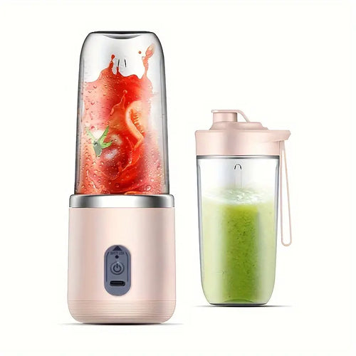Portable Multi-Function Juicer with Rechargeable Battery - Compact Food-Grade PP Cup, Ideal for Home and On-the-Go Use,