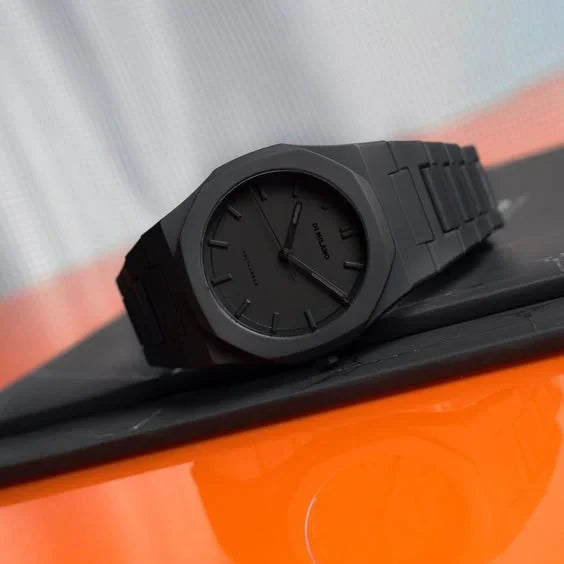 Arabic Black Aura Watch â€“ Sleek Elegance Meets Spiritual Precision