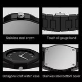 Arabic Black Aura Watch â€“ Sleek Elegance Meets Spiritual Precision